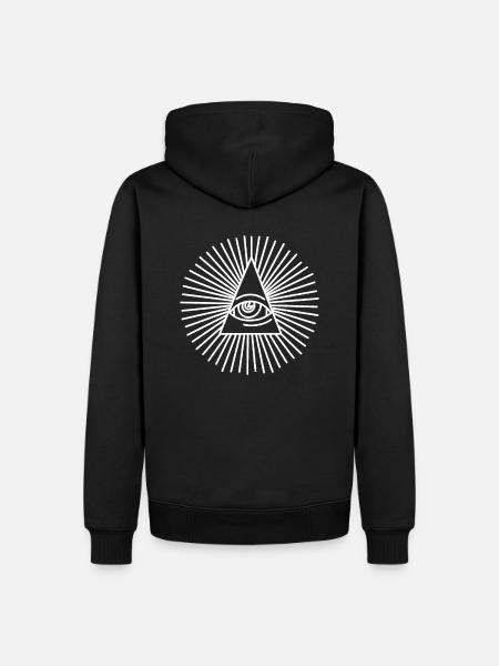 Masonic symbol - Men’s Premium Organic Hoodie - black