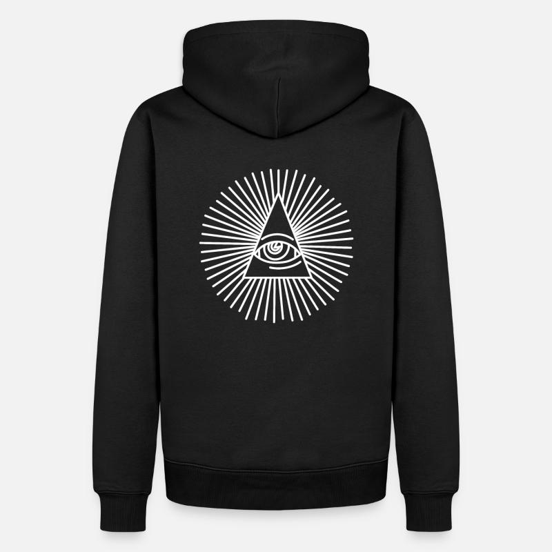 Symbole maçonnique - Sweat à capuche Premium bio Homme - noir