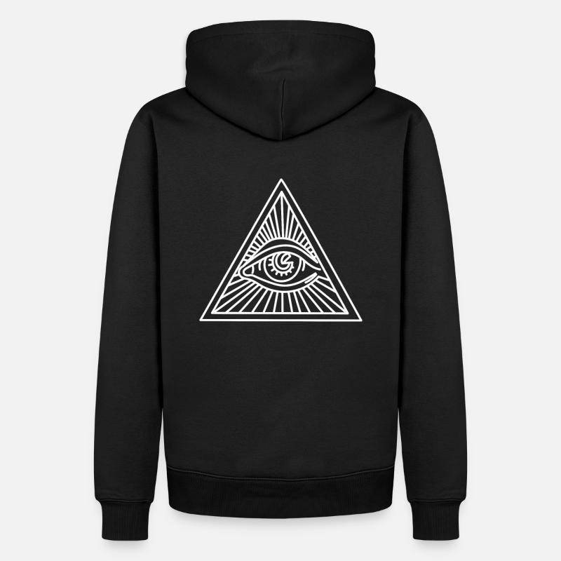 Symbole maçonnique - Sweat à capuche Premium bio Homme - noir