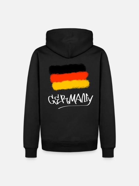 Germany flag - Men’s Premium Organic Hoodie - black