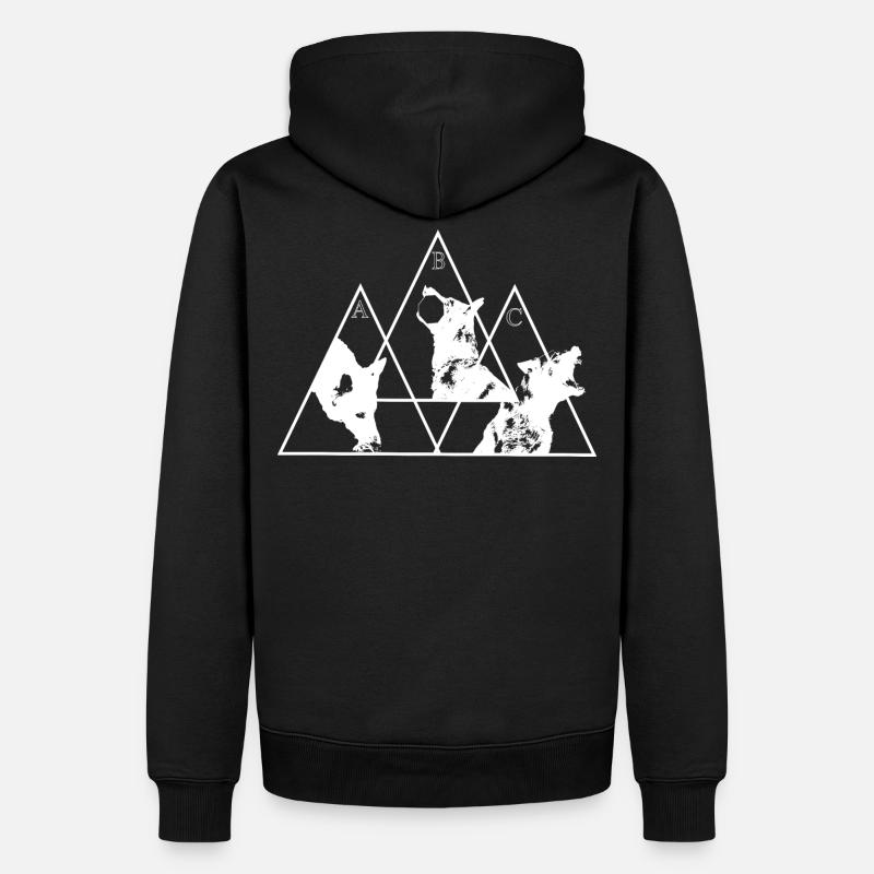 Triangle IGP - Sweat à capuche Premium bio Homme - noir