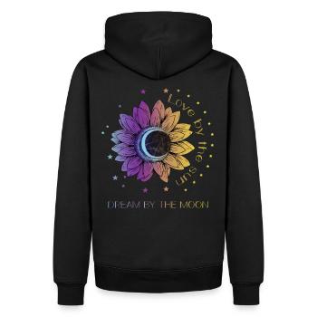 Boho Bohemian Cadeau spirituel - Sweat à capuche Premium bio Homme - noir - Dos - Nico (187cm)