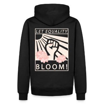 Equality Equality Feminist - Men’s Premium Organic Hoodie - black - Back - Nico (187cm)