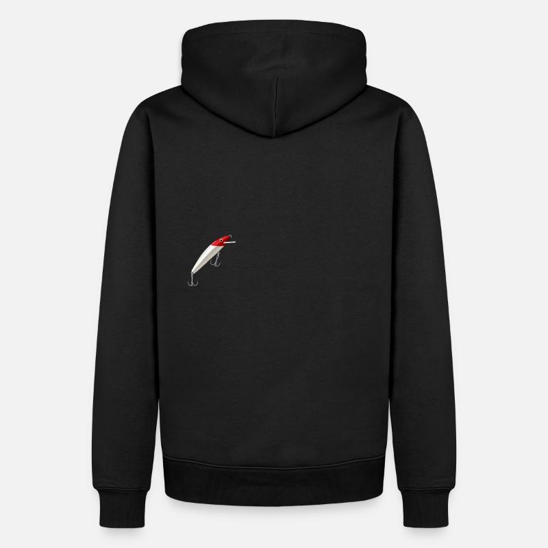 Köder 2 Angeln - Männer Premium Bio Hoodie - Schwarz