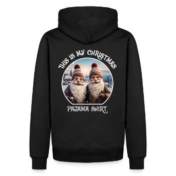 Pyjama de Noël Nains Gnome - Sweat à capuche Premium bio Homme - noir - Dos - Nico (187cm)