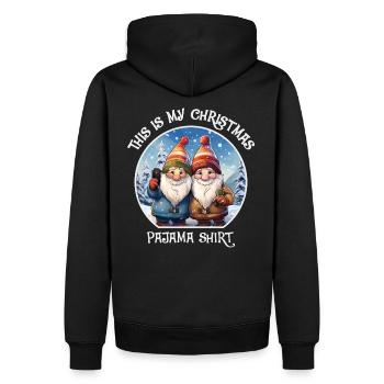 Pyjama de Noël Nains Gnome - Sweat à capuche Premium bio Homme - noir - Dos - Nico (187cm)