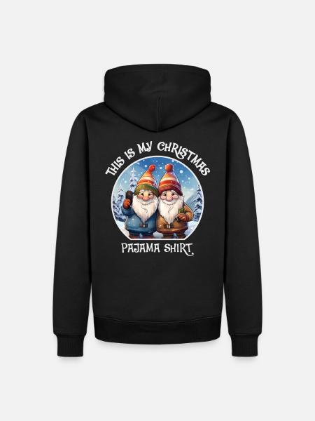 Gnome Dwarves Christmas Pajama - Men’s Premium Organic Hoodie - black