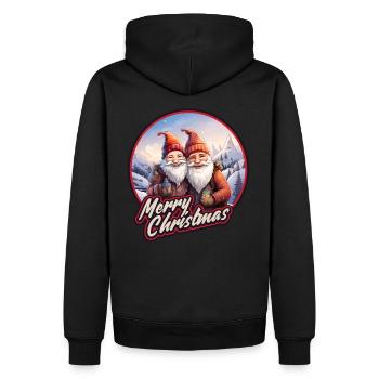 Gnomes de bière Nains Gnomes Père Noël - Sweat à capuche Premium bio Homme - noir - Dos - Nico (187cm)