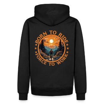 VTT VTT de descente VTT - Sweat à capuche Premium bio Homme - noir - Dos - Nico (187cm)