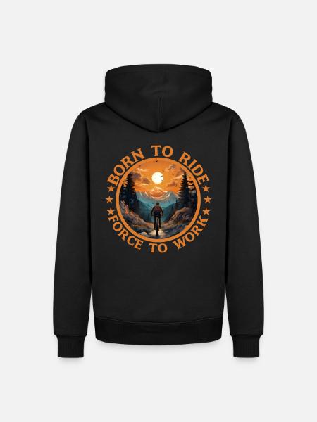 VTT VTT de descente VTT - Sweat à capuche Premium bio Homme - noir