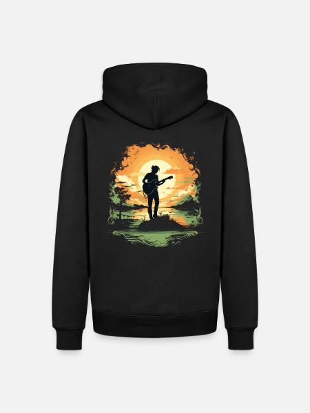 Guitarist Guitar Guitar Player Gift - Men’s Premium Organic Hoodie - black