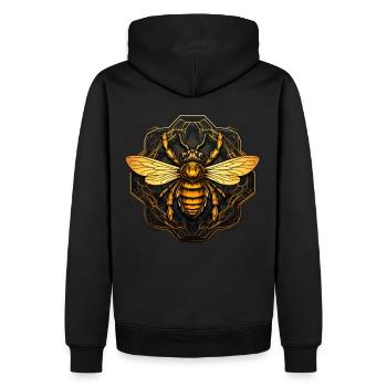 Bees Art Beekeeper Beekeeper Gift - Men’s Premium Organic Hoodie - black - Back - Nico (187cm)