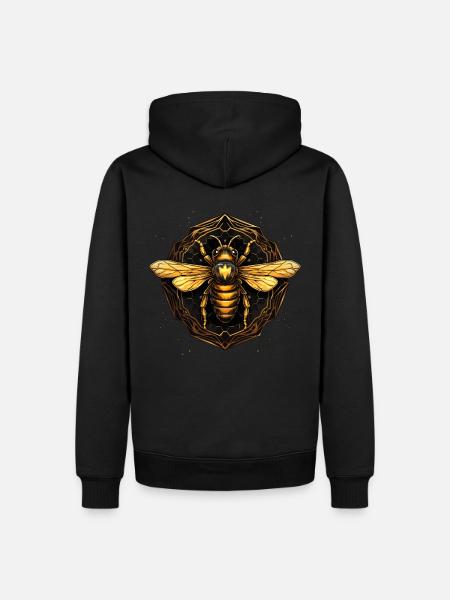 Bees Art Beekeeper Beekeeper Gift - Men’s Premium Organic Hoodie - black