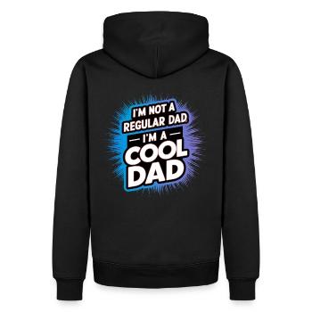 Cool Dad Saying Father's Day Best Dad - Men’s Premium Organic Hoodie - black - Back - Nico (187cm)