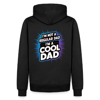 Cool Dad Saying Father's Day Best Dad - Men’s Premium Organic Hoodie - black - Back - Nico (187cm)