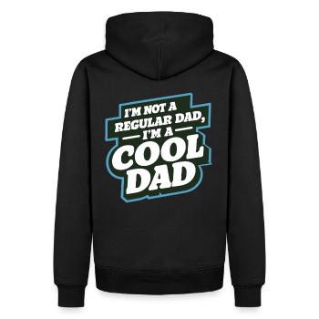 Cool Dad Saying Father's Day Best Dad - Men’s Premium Organic Hoodie - black - Back - Nico (187cm)