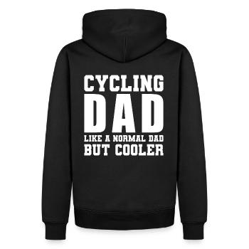 Vélo Dire Papa Vélo De Montagne Vélo - Sweat à capuche Premium bio Homme - noir - Dos - Nico (187cm)