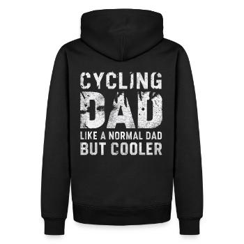 Vélo Dire Papa Vélo De Montagne Vélo - Sweat à capuche Premium bio Homme - noir - Dos - Nico (187cm)