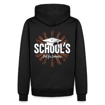 Schulabschluss Schulende School`s Out For Summer - Männer Premium Bio Hoodie - Schwarz - Hinten - Nico (187cm)
