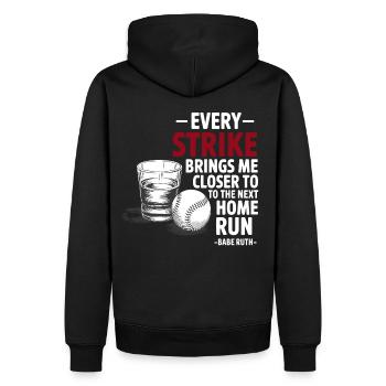 Baseball Babe Ruth Disant Citation Sportive - Sweat à capuche Premium bio Homme - noir - Dos - Nico (187cm)