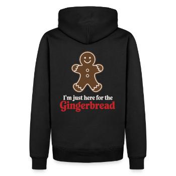 Gingerbread Gingerbread Man Gingerbread Christmas - Men’s Premium Organic Hoodie - black - Back - Nico (187cm)