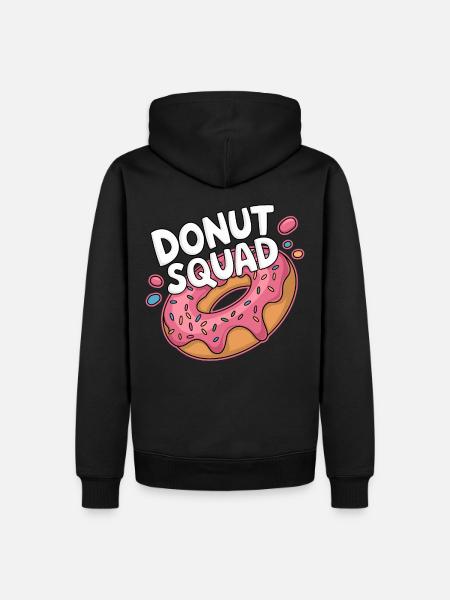 Donut Squad Donuts Doughnut - Men’s Premium Organic Hoodie - black