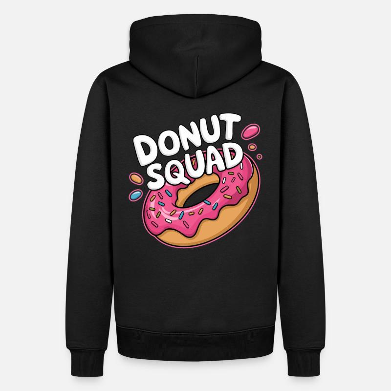 Donut Squad Donuts Doughnut - Männer Premium Bio Hoodie - Schwarz