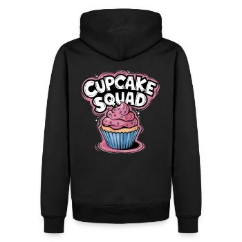 Cupcake Squad Cake Cupcake Muffin - Männer Premium Bio Hoodie - Schwarz - Hinten - Nico (187cm)