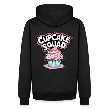 Cupcake Squad Cake Cupcake Muffin - Männer Premium Bio Hoodie - Schwarz - Hinten - Nico (187cm)