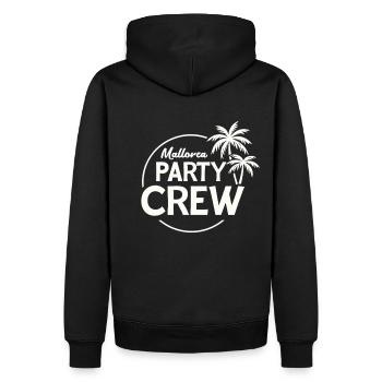 Mallorca Party Crew Sommer, Sonne & Partyfeeling - Männer Premium Bio Hoodie - Schwarz - Hinten - Nico (187cm)