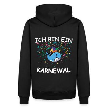 Carnaval Carnaval Confettis Costume Remplacement Karnewal - Sweat à capuche Premium bio Homme - noir - Dos - Nico (187cm)