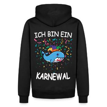Je suis un bouffon de la 5e saison du carnaval de Karnewal - Sweat à capuche Premium bio Homme - noir - Dos - Nico (187cm)
