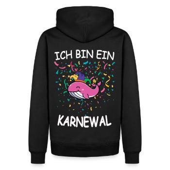 I'm a Karnewal Carnival Carnival Confetti - Men’s Premium Organic Hoodie - black - Back - Nico (187cm)
