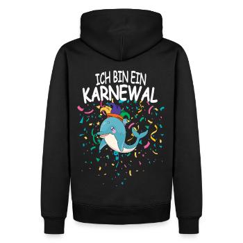 Carnaval de Cologne Carnaval Carnaval Karnewal - Sweat à capuche Premium bio Homme - noir - Dos - Nico (187cm)