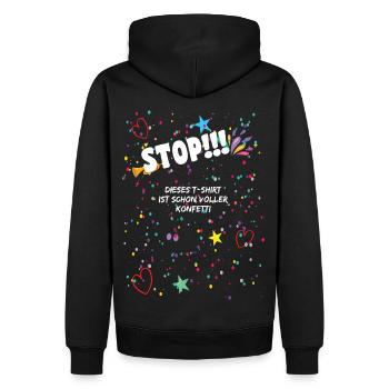 Carnival Confetti Costume - Men’s Premium Organic Hoodie - black - Back - Nico (187cm)