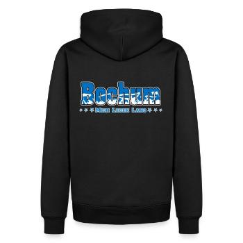 Bochum Fussball Fans Mein Leben Lang - Männer Premium Bio Hoodie - Schwarz - Hinten - Nico (187cm)