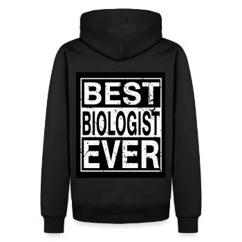 Biologiste Meilleur biologiste - Sweat à capuche Premium bio Homme - noir - Dos - Nico (187cm)