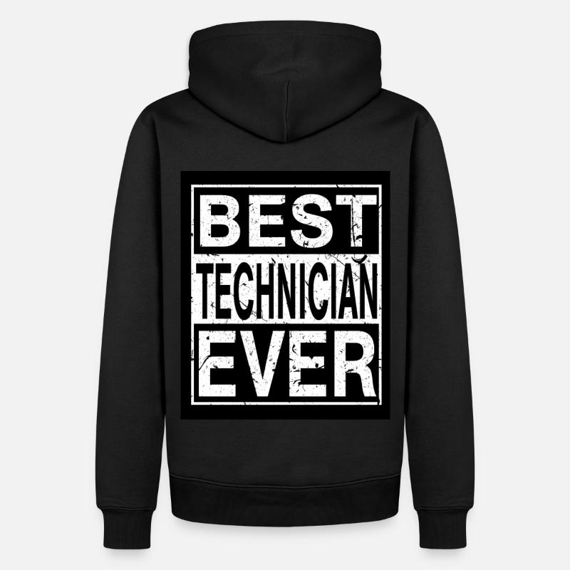 Technicien Meilleur Technicien - Sweat à capuche Premium bio Homme - noir
