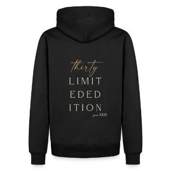 30th Birthday limited edition since 1995 Gift - Men’s Premium Organic Hoodie - black - Back - Nico (187cm)