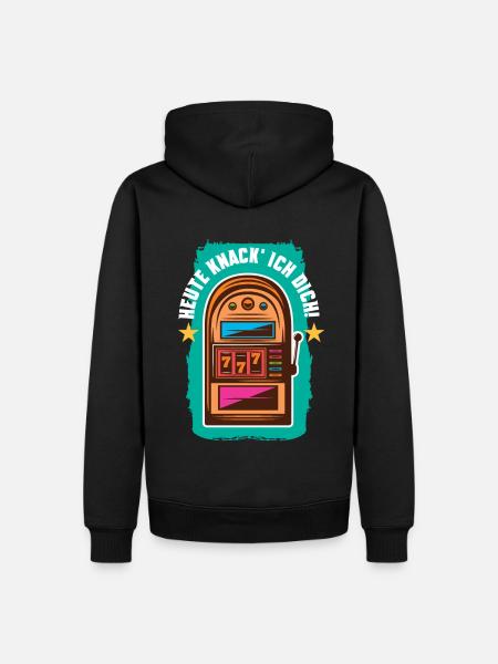 Heute knack' ich dich - Männer Premium Bio Hoodie - Schwarz