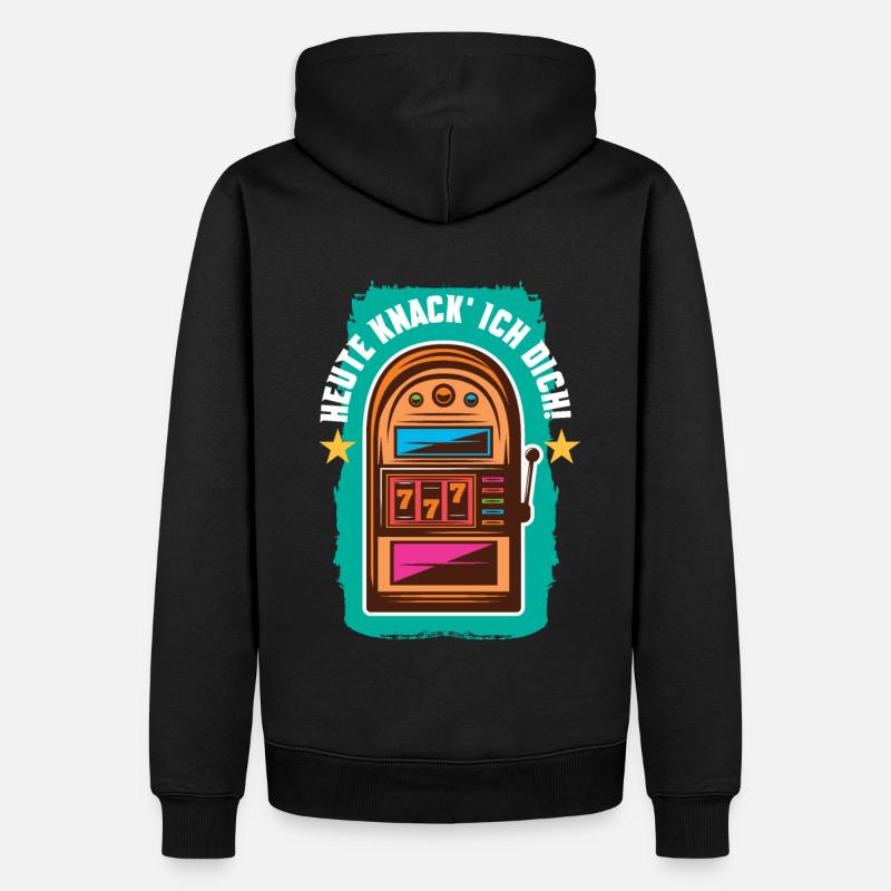 Heute knack' ich dich - Männer Premium Bio Hoodie - Schwarz