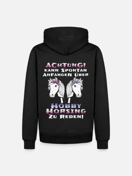 Hobby Horsing Hobby Horse - Männer Premium Bio Hoodie - Schwarz