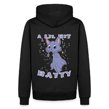Chauve-souris mignonne Halloween - Sweat à capuche Premium bio Homme - noir - Dos - Nico (187cm)