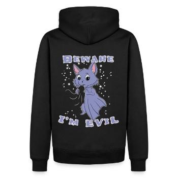 Chauve-souris mignonne Halloween - Sweat à capuche Premium bio Homme - noir - Dos - Nico (187cm)