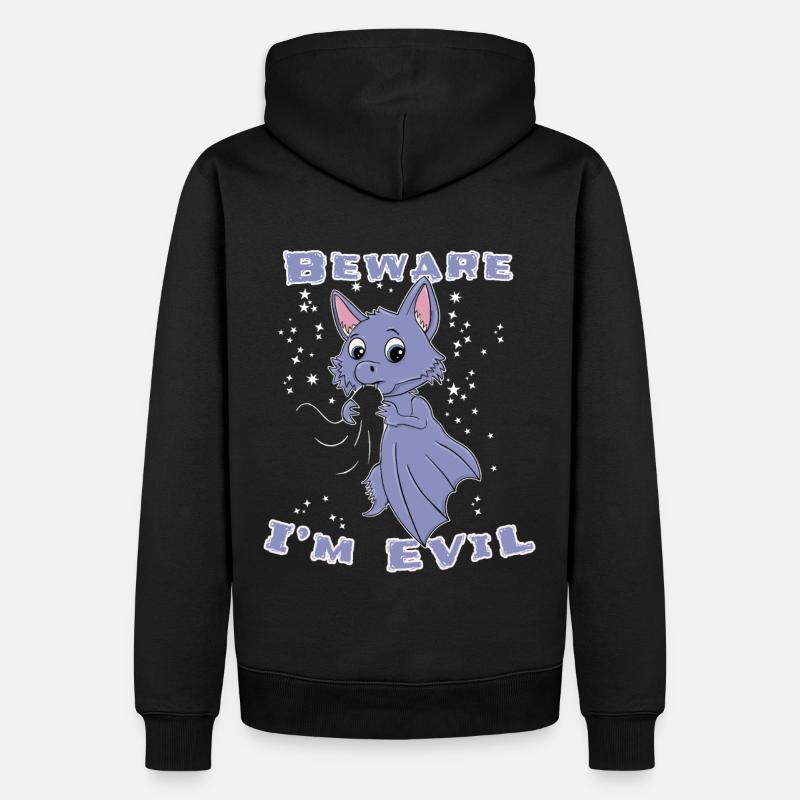 Chauve-souris mignonne Halloween - Sweat à capuche Premium bio Homme - noir