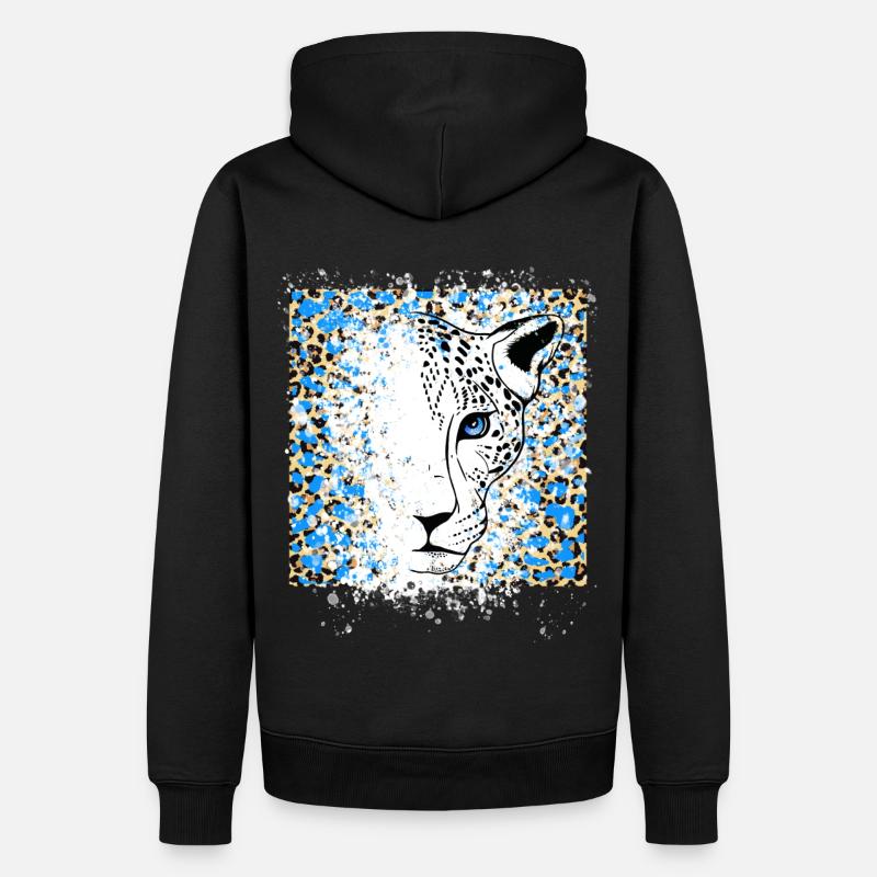Impression Cool Animal - Sweat à capuche Premium bio Homme - noir