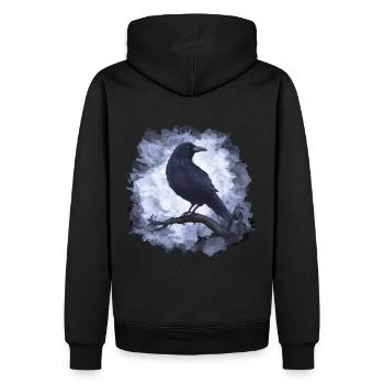 Corbeau Corbeau Goth - Sweat à capuche Premium bio Homme - noir - Dos - Nico (187cm)