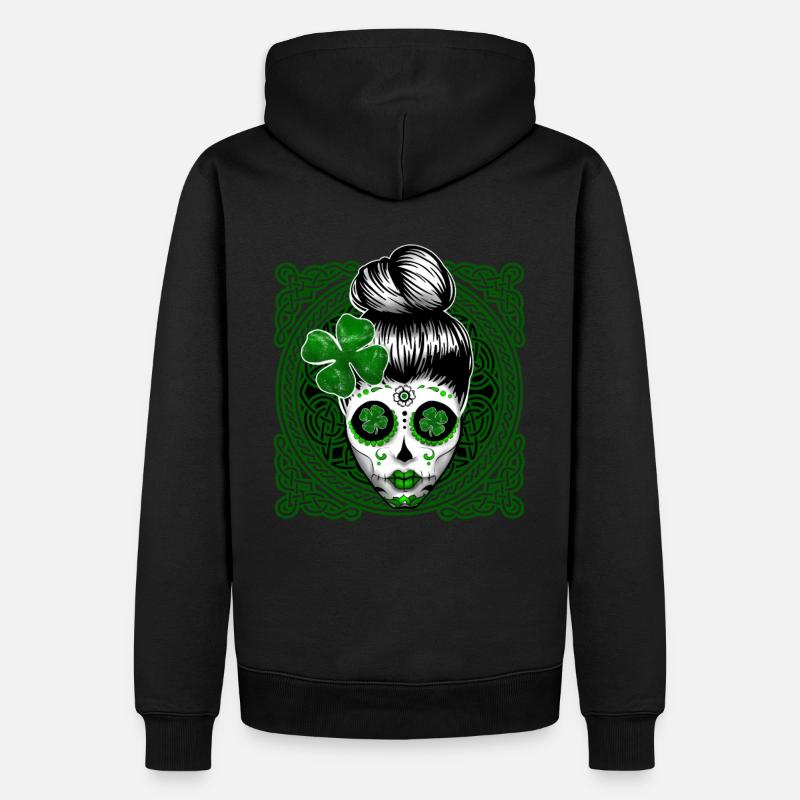 Saint Patrick Celtes écossais - Sweat à capuche Premium bio Homme - noir