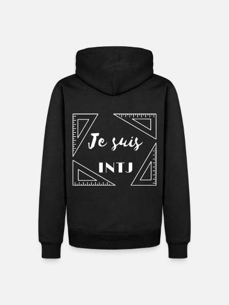 INTJ - Sweat à capuche Premium bio Homme - noir