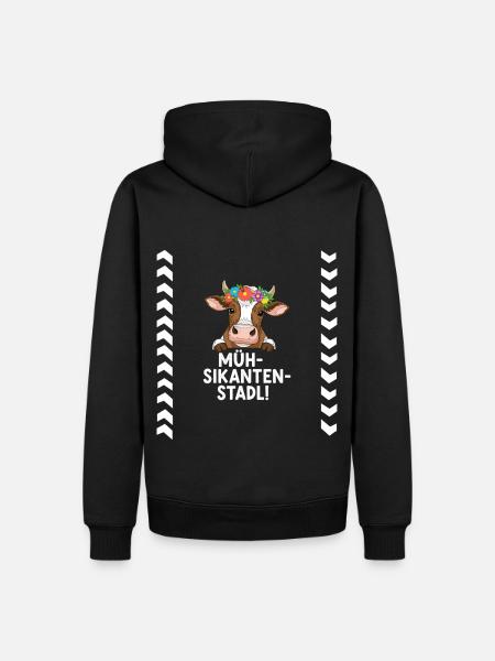 Müh-Sikanten-Stadl - Sweat à capuche Premium bio Homme - noir